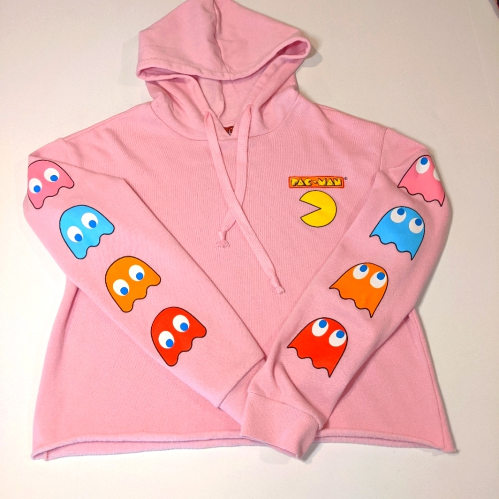 Pac Man Cropped Hoodie